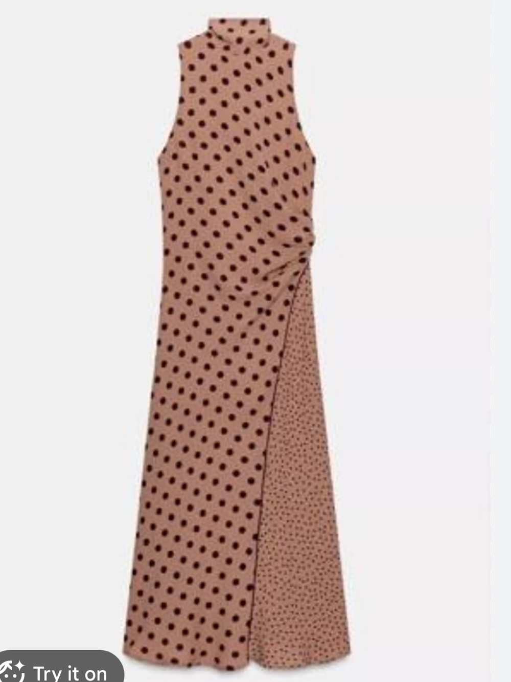 Zara Polka Dot Midi Dress Sz. S